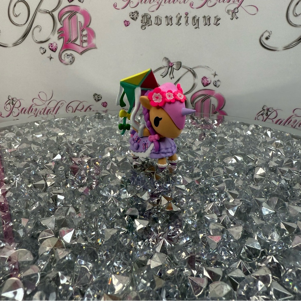tokidoki kitey Katie picnic party Purple Pink Unicorn Figurine Multicolor Wings - Picture 3 of 8